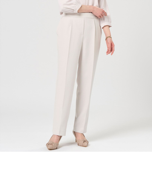 パンツ ダブルクロス素材 セットアップ可能 レディース