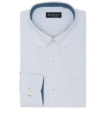 【透け防止】 ボタンダウン 長袖 形態安定 ワイシャツ