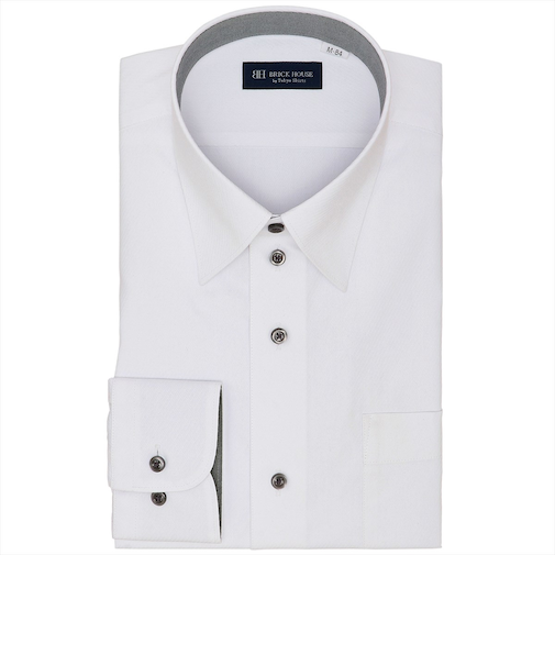 【透け防止】 レギュラー 長袖 形態安定 ワイシャツ