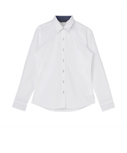 【透け防止】 レギュラー 長袖 形態安定 レディースシャツ