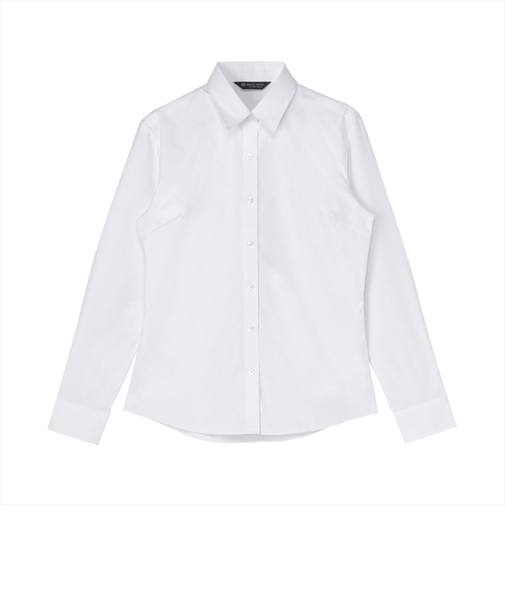 【透け防止】 レギュラー 長袖 形態安定 レディースシャツ