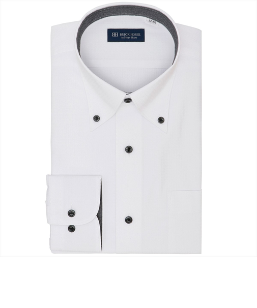 【透け防止】 ボタンダウン 長袖 形態安定 ワイシャツ