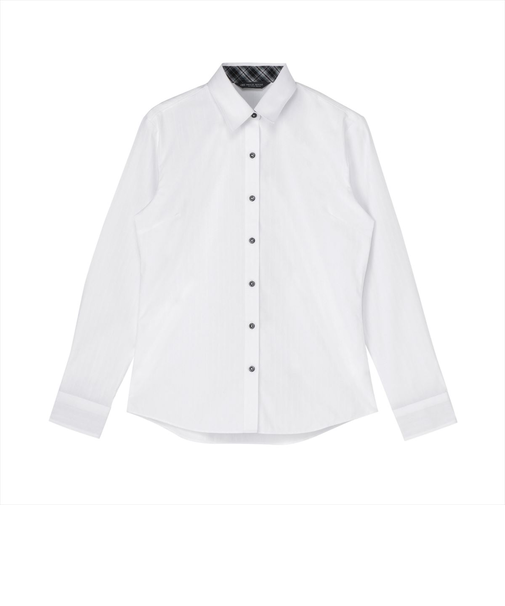 【透け防止】 レギュラー 長袖 形態安定 レディースシャツ
