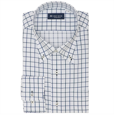 【透け防止】 ボタンダウン 長袖 形態安定 ワイシャツ