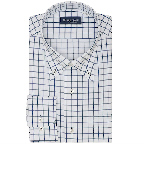 【透け防止】 ボタンダウン 長袖 形態安定 ワイシャツ