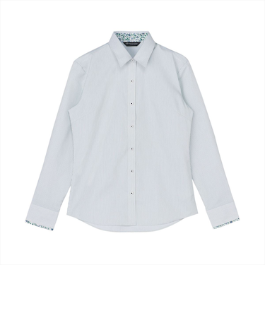 【透け防止】 レギュラー 長袖 形態安定 レディースシャツ