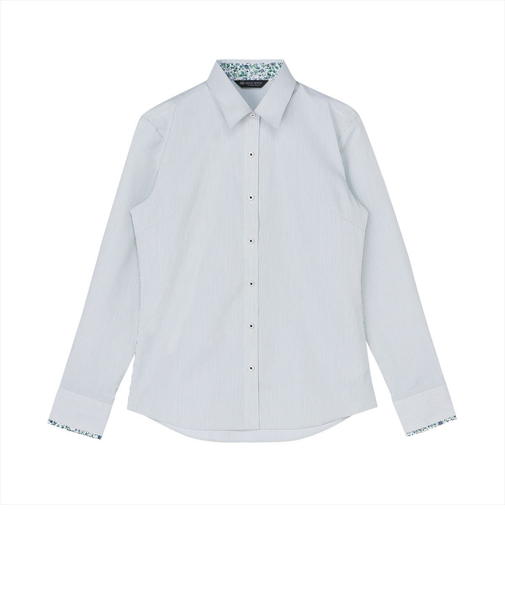 【透け防止】 レギュラー 長袖 形態安定 レディースシャツ