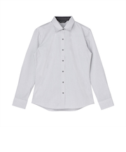 【透け防止】 ワイド 長袖 形態安定 レディースシャツ