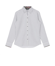 【透け防止】 スキッパー 長袖 形態安定 レディースシャツ