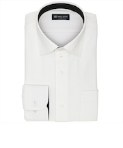 【ストレッチ】 ワイド 長袖 形態安定 ニットシャツ