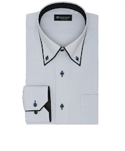 【透け防止】 ボタンダウン 長袖 形態安定 ワイシャツ