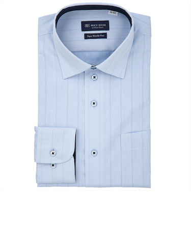 【超形態安定】 ワイド 長袖 形態安定 ワイシャツ