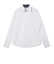 【透け防止】 スキッパー 長袖 形態安定 レディースシャツ