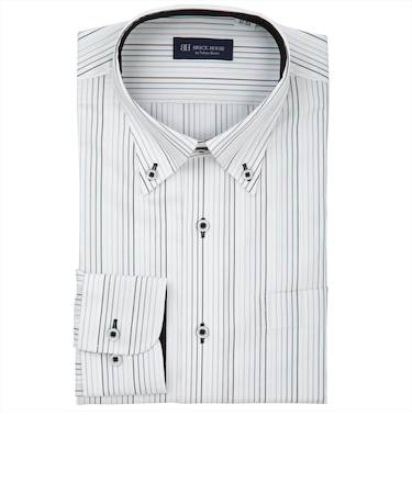 ボタンダウン 長袖 形態安定 ワイシャツ