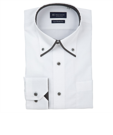 【超形態安定】 ボタンダウン 長袖 形態安定 ワイシャツ