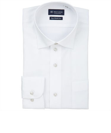 【超形態安定】 ワイド 長袖 形態安定 ワイシャツ