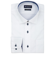 【超形態安定】 ワイド 長袖 形態安定 ワイシャツ