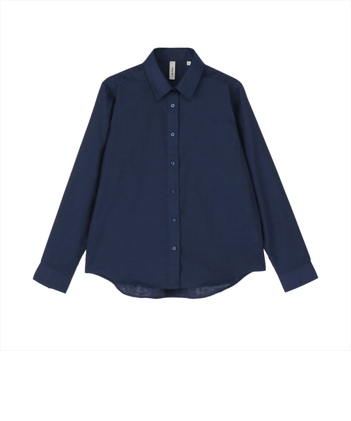 【Pitta Re:)】 カジュアルシャツ Wガーゼ 長袖 綿100% レディース