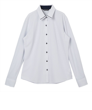 【ストレッチ】 レギュラー 長袖 形態安定 レディースニットシャツ