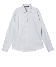 【超形態安定】 ワイド 長袖 形態安定 綿100% レディースシャツ