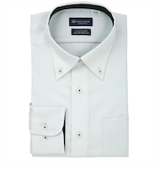 【超形態安定】 ボタンダウン 長袖 形態安定 綿100% ワイシャツ