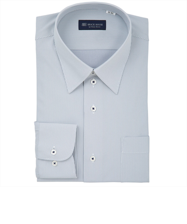 【ストレッチ】 レギュラー 長袖 形態安定 ニットシャツ