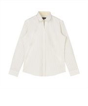 【透け防止】 スキッパー 長袖 形態安定 レディースシャツ