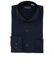 【ストレッチ】 ホリゾンタルワイド 長袖 形態安定 ニットシャツ