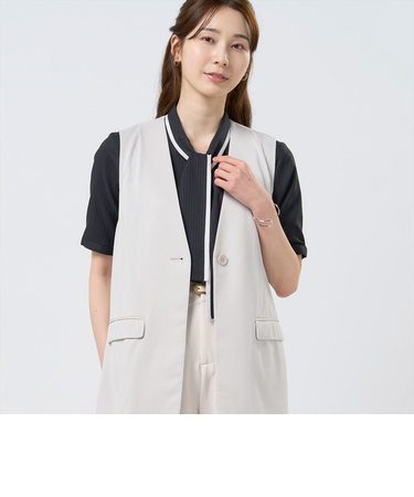 リネンライク ジャージージレ レディース