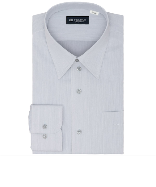 【お仕事応援】【透け防止・大きいサイズ】 レギュラー 長袖 形態安定 ワイシャツ