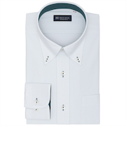 【ストレッチ】 ボタンダウン 長袖 形態安定 ニットシャツ