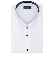 【透け防止・大きいサイズ】 ワイド 半袖 形態安定 ワイシャツ