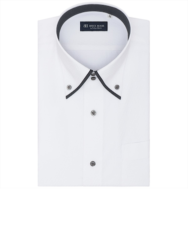 【透け防止】 ボットーニ 半袖 形態安定 ワイシャツ