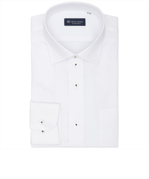 ワイド 長袖 形態安定 ワイシャツ