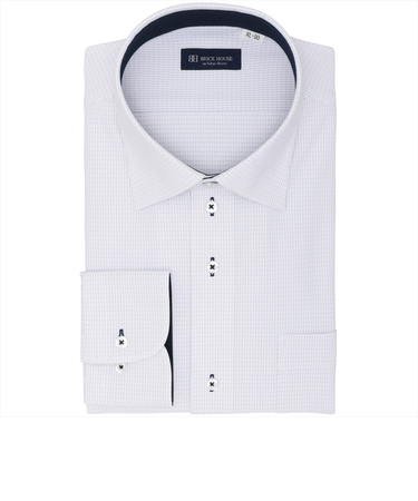 【ストレッチ・大きいサイズ】 ワイド 長袖 形態安定 ニットシャツ