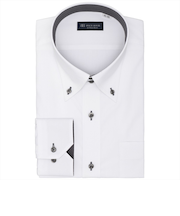 【透け防止・大きいサイズ】 ボットーニ 長袖 形態安定 ワイシャツ