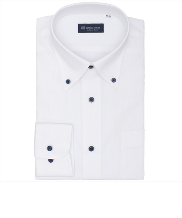 ボタンダウン 長袖 形態安定 ワイシャツ