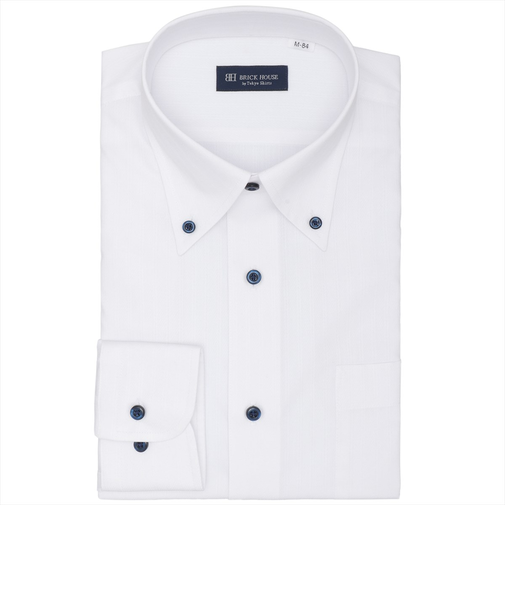 ボタンダウン 長袖 形態安定 ワイシャツ