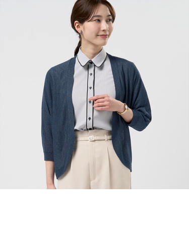 ニット さらさら ドルマンカーディガン レディース