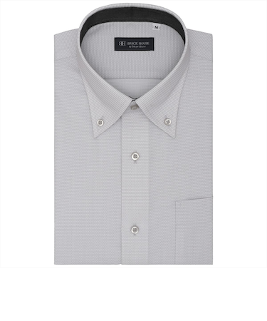 【吸水速乾】 ボタンダウン 半袖 形態安定 ワイシャツ