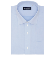 【吸水速乾】 ワイド 半袖 形態安定 ワイシャツ