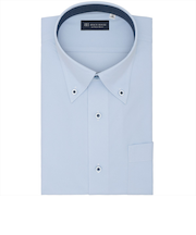 【ストレッチ・大きいサイズ】 ボタンダウン 半袖 形態安定 ニットシャツ