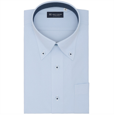 【ストレッチ・大きいサイズ】 ボタンダウン 半袖 形態安定 ニットシャツ