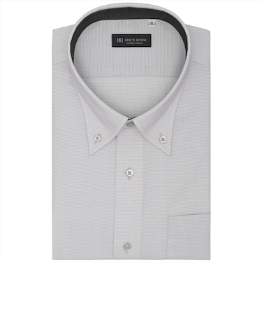 【吸水速乾・大きいサイズ】 ボタンダウン 半袖 形態安定 ワイシャツ