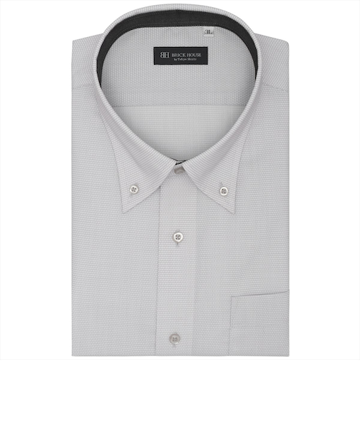 【吸水速乾・大きいサイズ】 ボタンダウン 半袖 形態安定 ワイシャツ