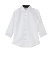 【超形態安定】 レギュラー 七分袖 形態安定 綿100% レディースシャツ