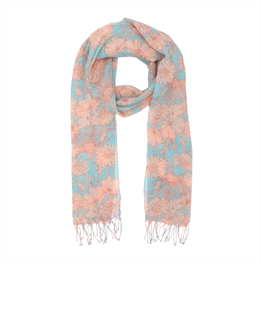 ストール フラワープリント柄 レディース