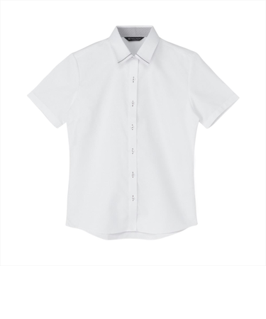 【透け防止】 レギュラー 半袖 形態安定 レディースシャツ