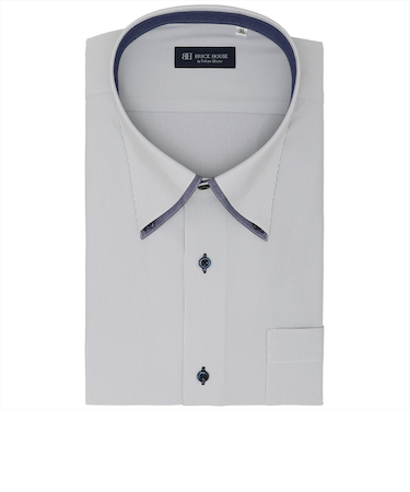 【ストレッチ・大きいサイズ】 ボタンダウン 半袖 形態安定 ニットシャツ