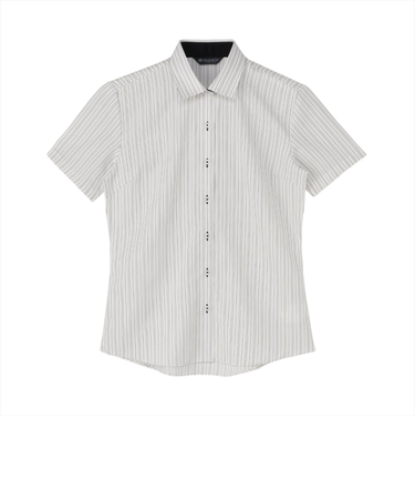 【吸水速乾】 ワイド 半袖 形態安定 レディースシャツ